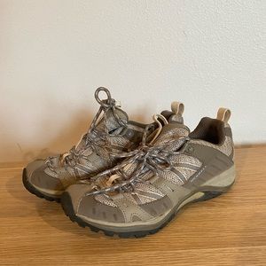 Merrell Siren Sport 2 -Vibram Low Womens Hiking Shoe 7.5 Olive Green -Used,